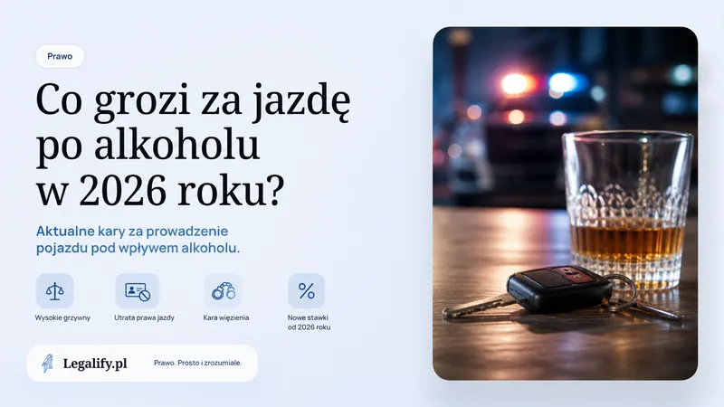 Co grozi za jazdę po alkoholu w 2026 roku