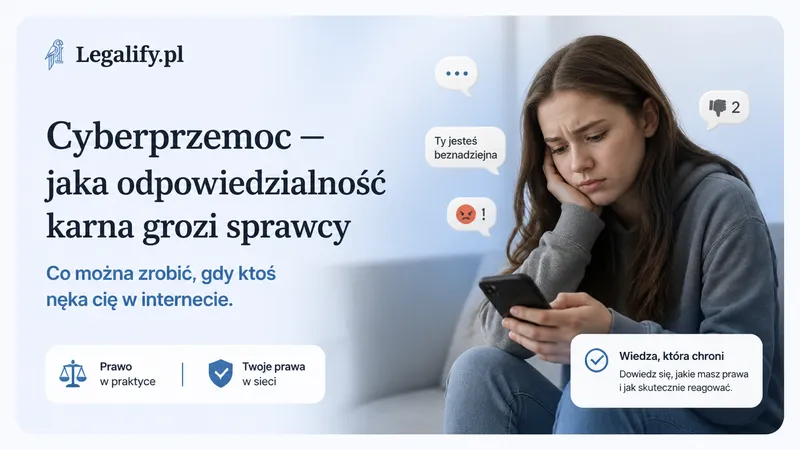 Cyberprzemoc — jaka odpowiedzialność karna grozi sprawcy