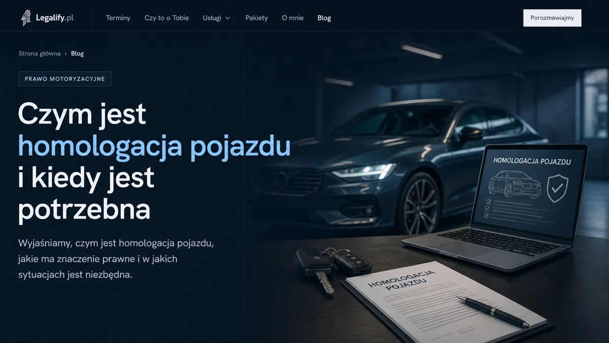 Czym jest homologacja pojazdu i kiedy jest potrzebna