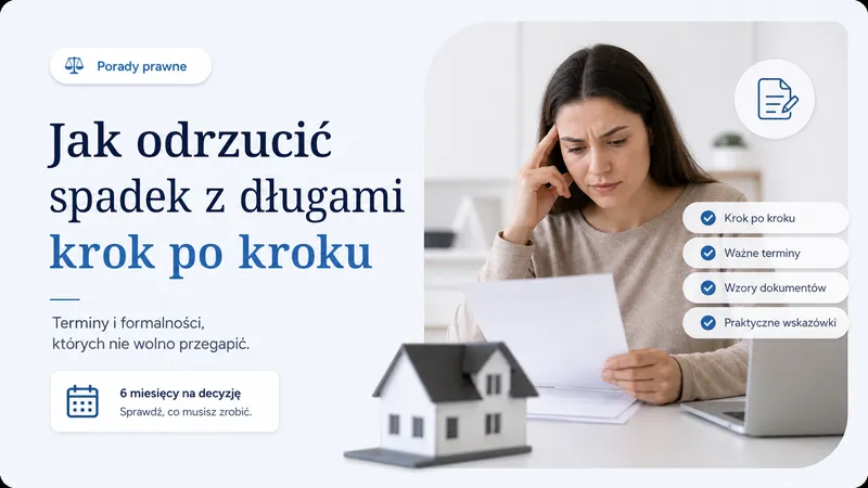 Jak odrzucić spadek z długami krok po kroku