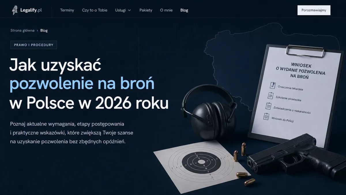 Jak uzyskać pozwolenie na broń w Polsce w 2026 roku