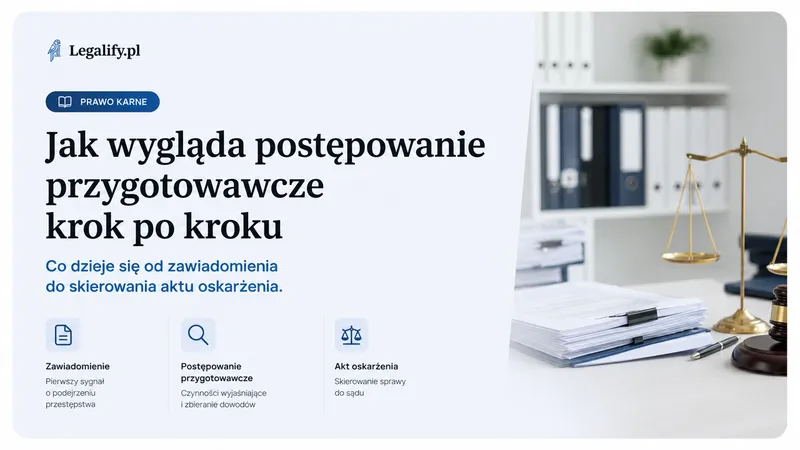 Jak wygląda postępowanie przygotowawcze krok po kroku