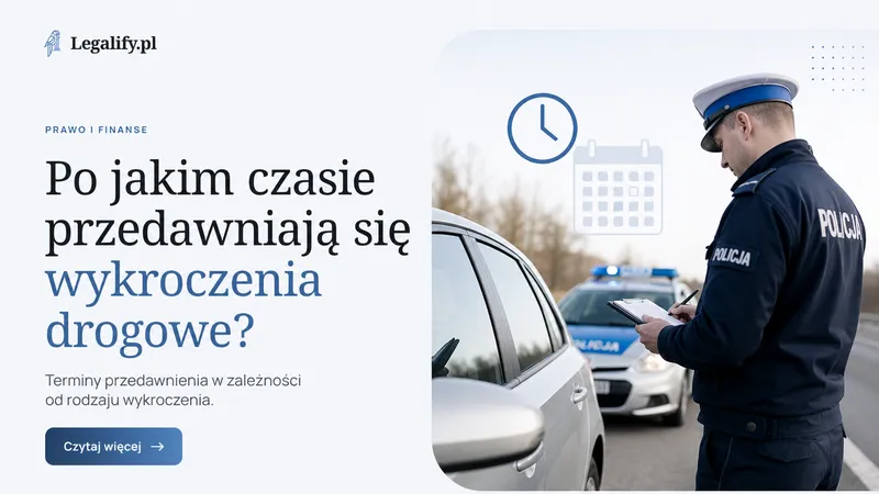 Po jakim czasie przedawniają się wykroczenia drogowe
