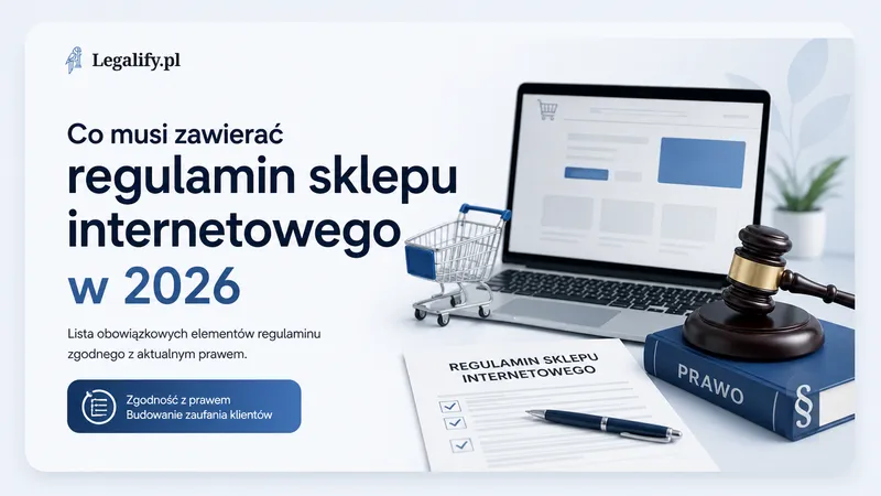 Co musi zawierać regulamin sklepu internetowego w 2026