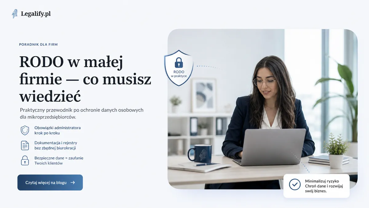 RODO w małej firmie — co naprawdę musisz wiedzieć