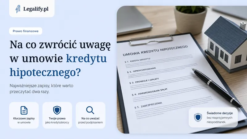 Na co zwrócić uwagę w umowie kredytu hipotecznego